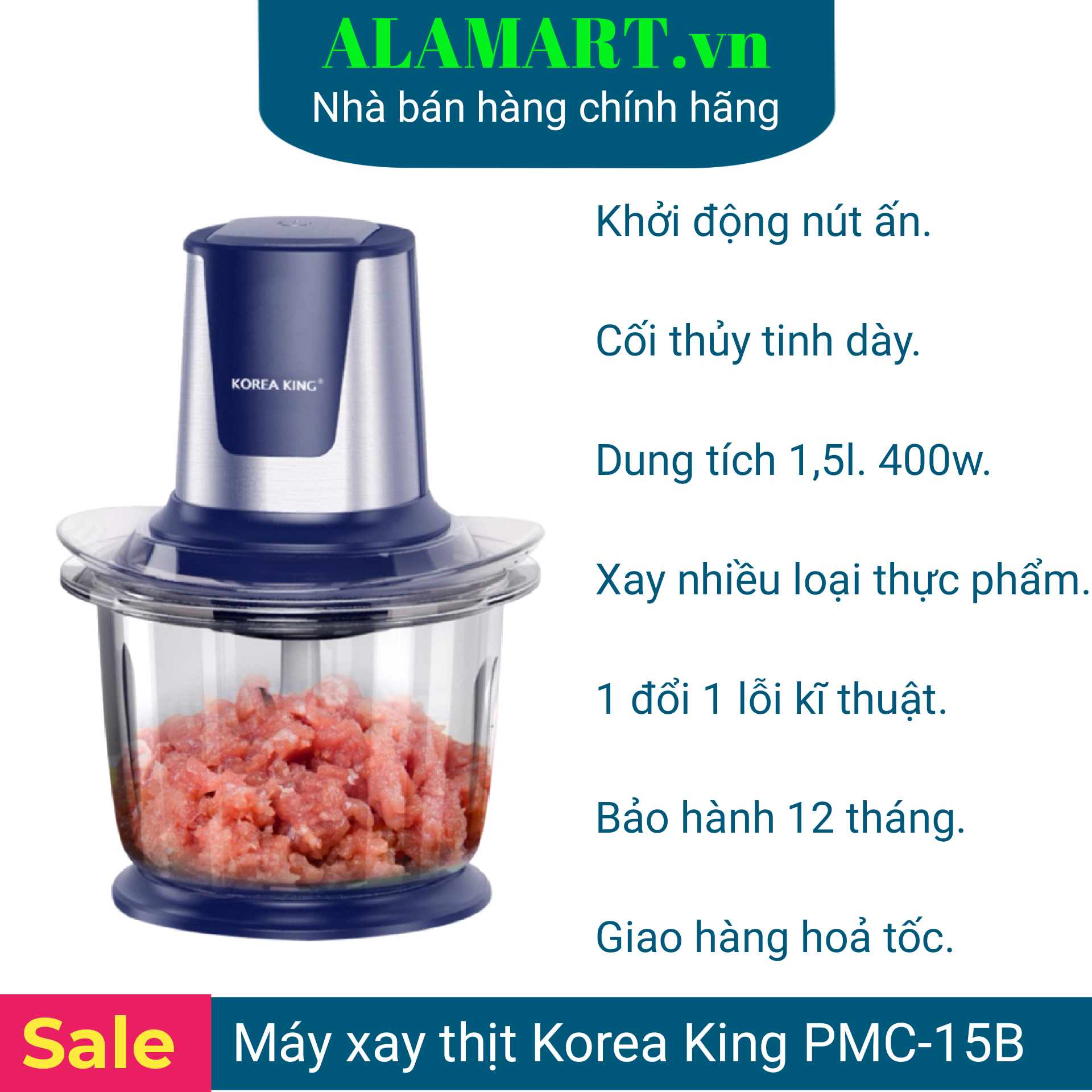 Máy xay thịt korea king pmc-15b