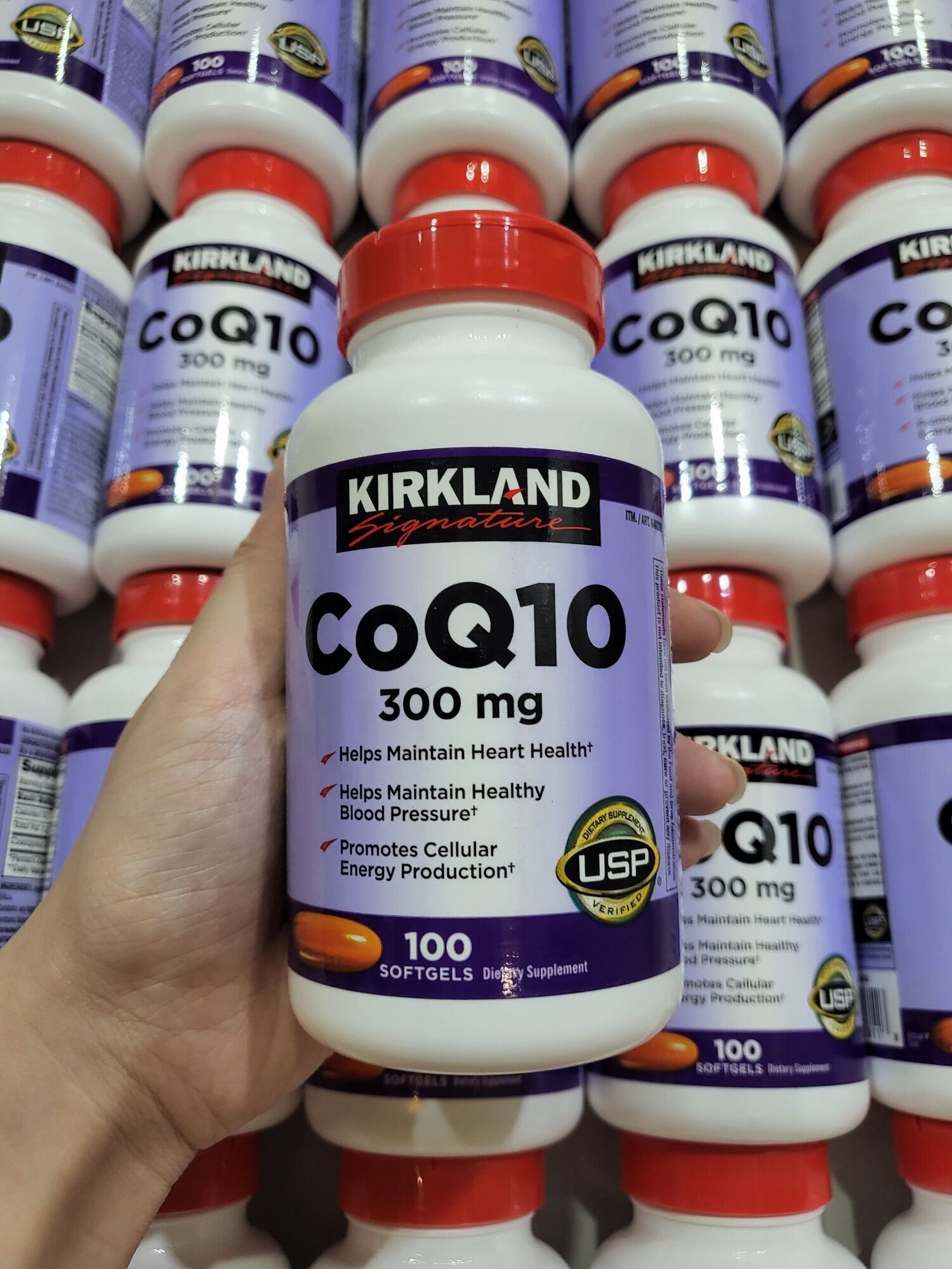 Coq10 300mg kirkland của mỹ hỗ trợ tim mạch 100 viên