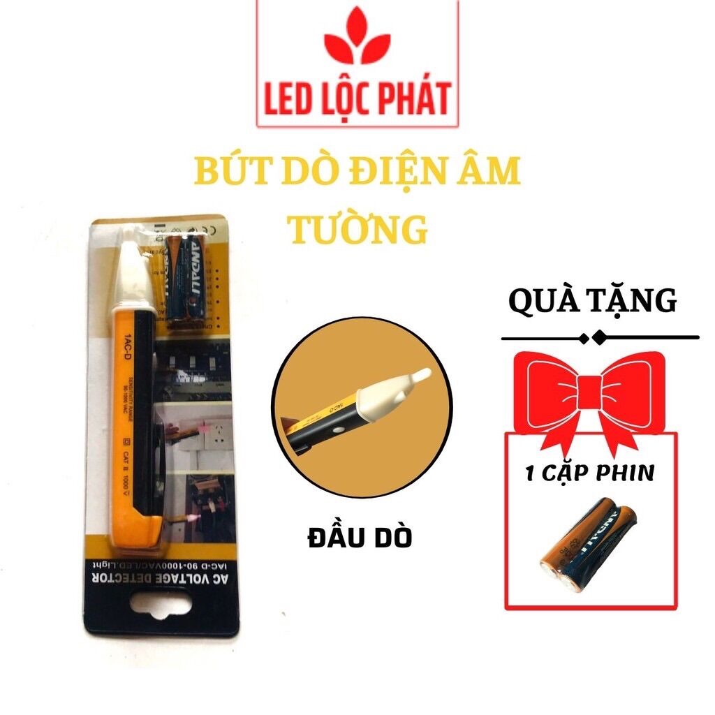 Bút dò điện âm tường, vít thử điện đo điện
