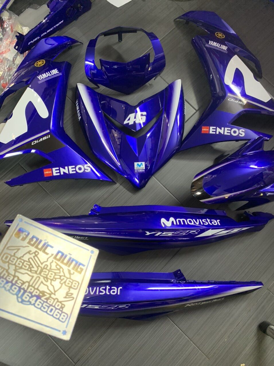[HCM]Dàn áo Ex 150 xanh temmovistar