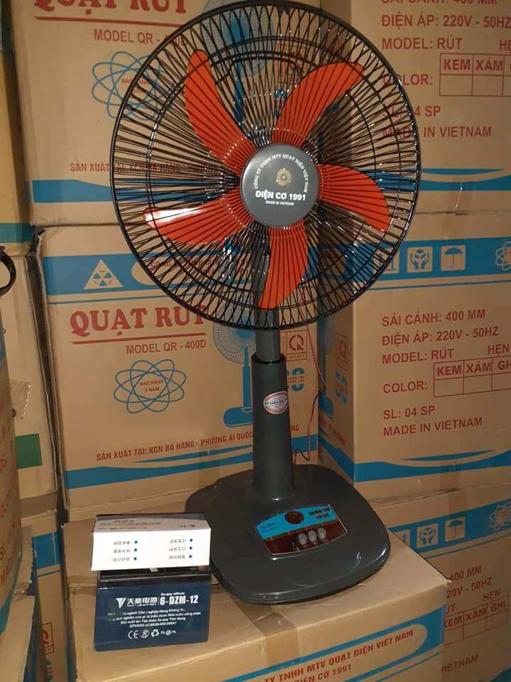 Quạt ắc quy 12V sử dụng khi mất điện dùng cho tất cả các loại ắc quy