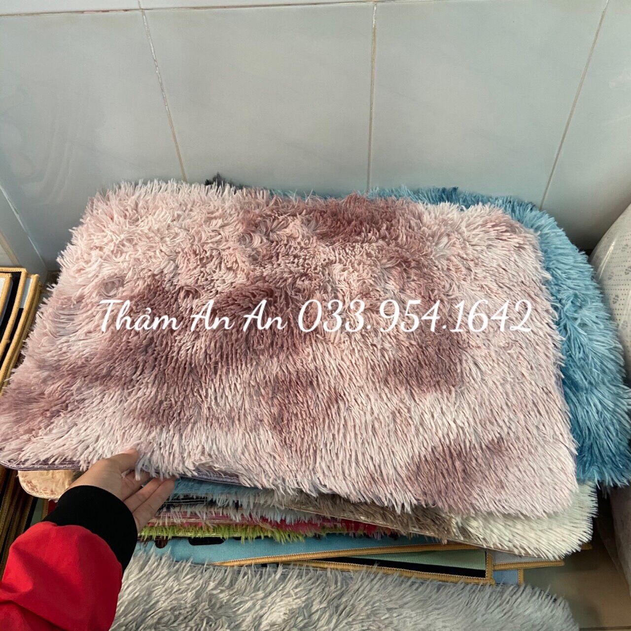THẢM DẶM CHÂN - THẢM LÔNG LOANG 40cm x 60cm