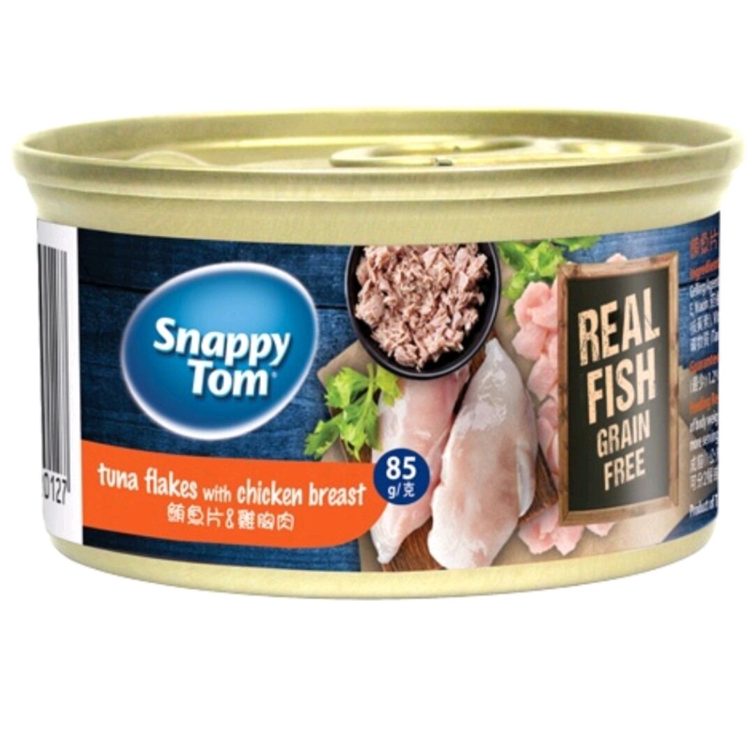 Pate Snappy Tom Premium-Pate Cho Mèo Mọi Lứa Tuổi (Lon 85g)