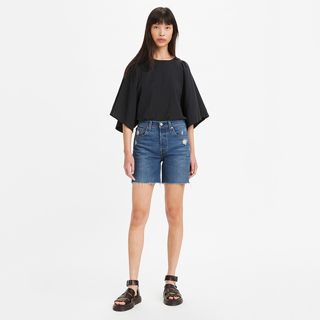 Levi's - quần jeans nữ ngắn 85833-0012