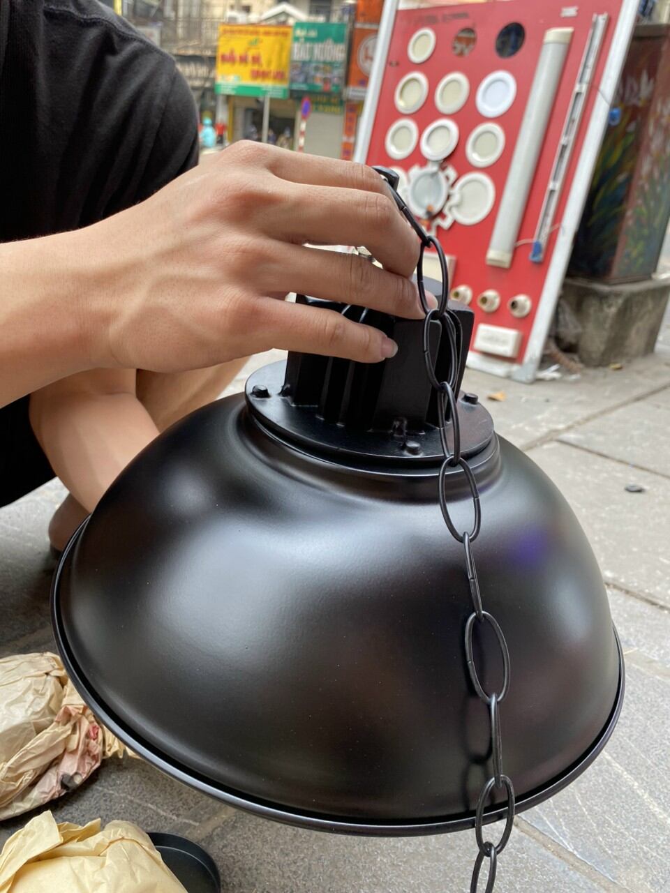 Chao thả trần tân cổ d330mm
