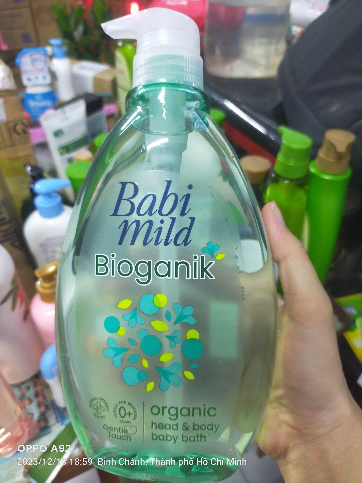Sữa tắm gội Babi Mild 800ml Thái Lan