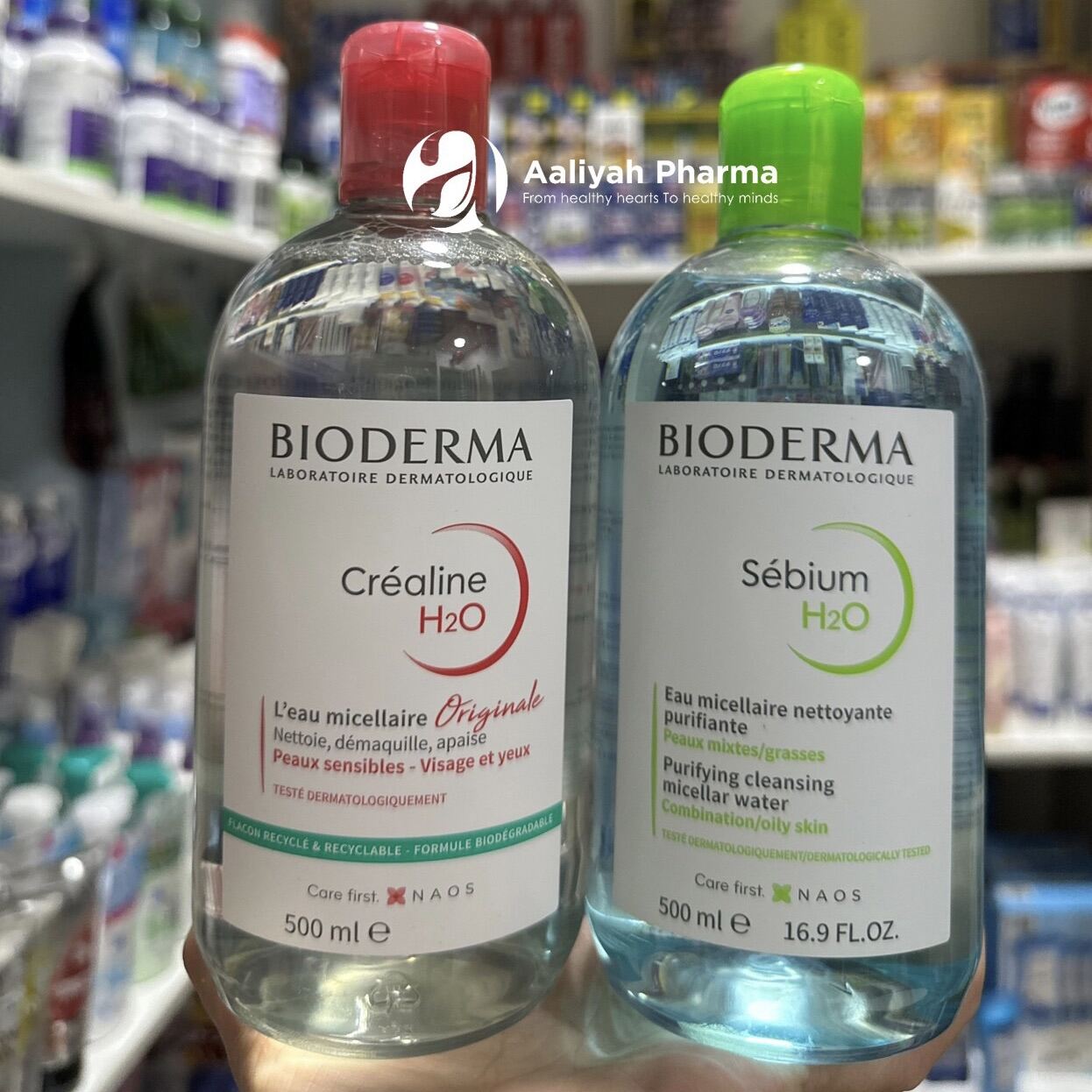 Nước tẩy trang Bioderma Bioderma Sensibio H20 của Pháp 500ml