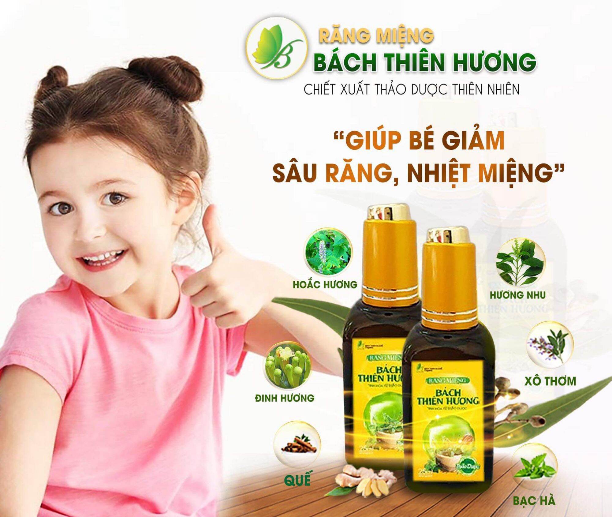 Bách Thiên Hương tinh dầu răng miệng 25ml