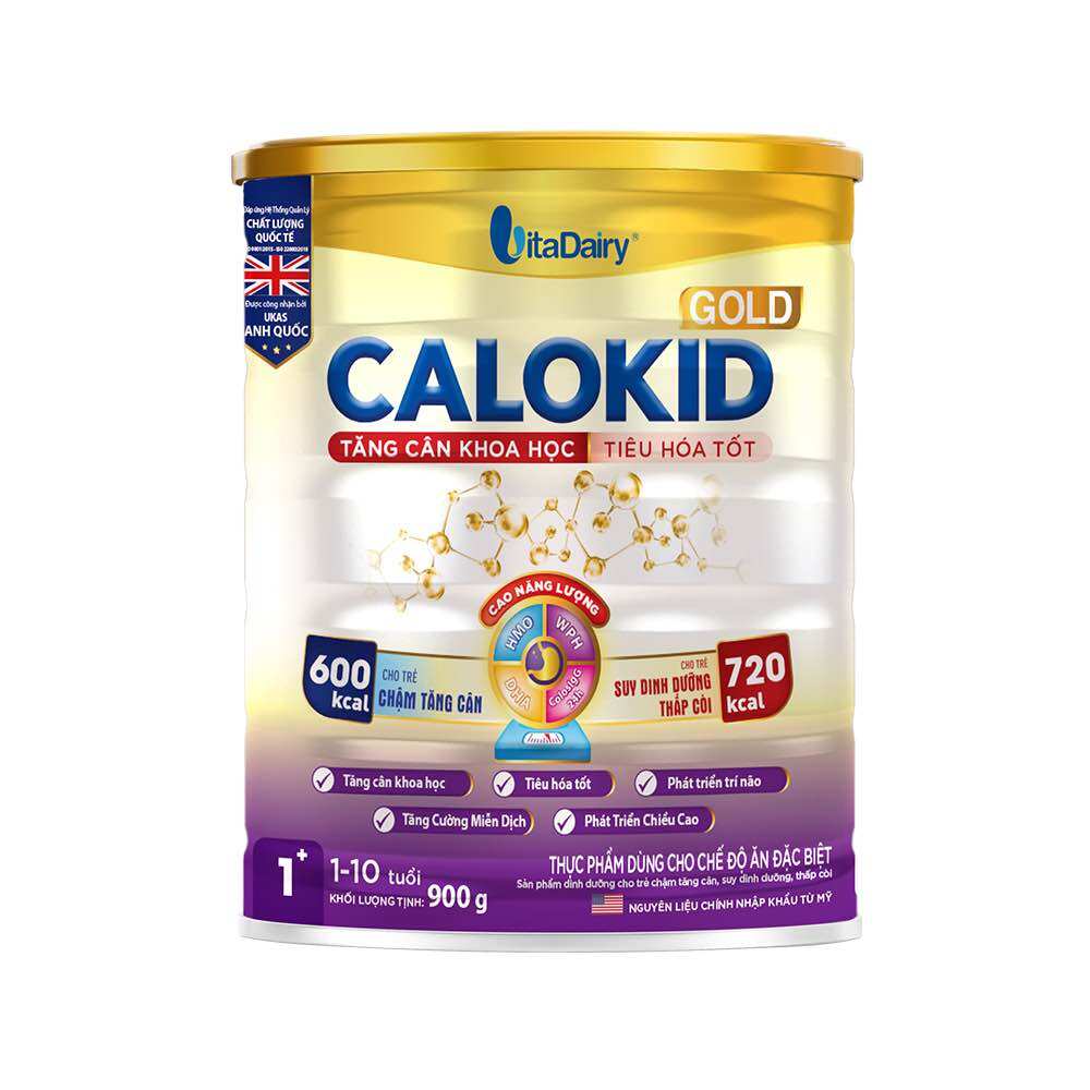 (Quét QR Tích Điểm) Sữa Bột CALOKID GOLD Số 0+ Lon 900g