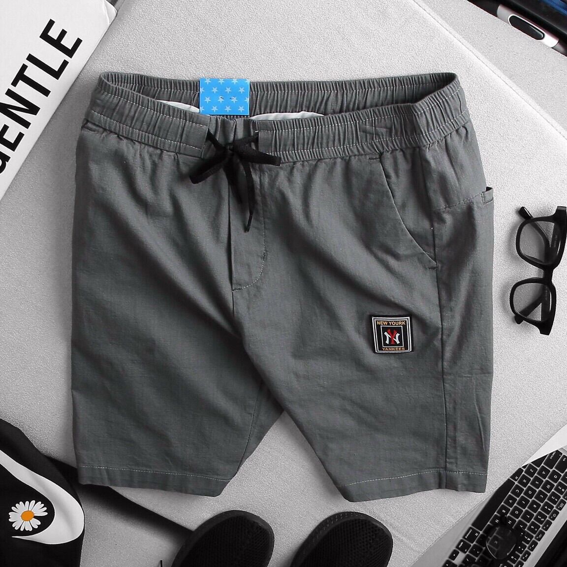 [HCM]Quần short thun chất vải đũi co giãn