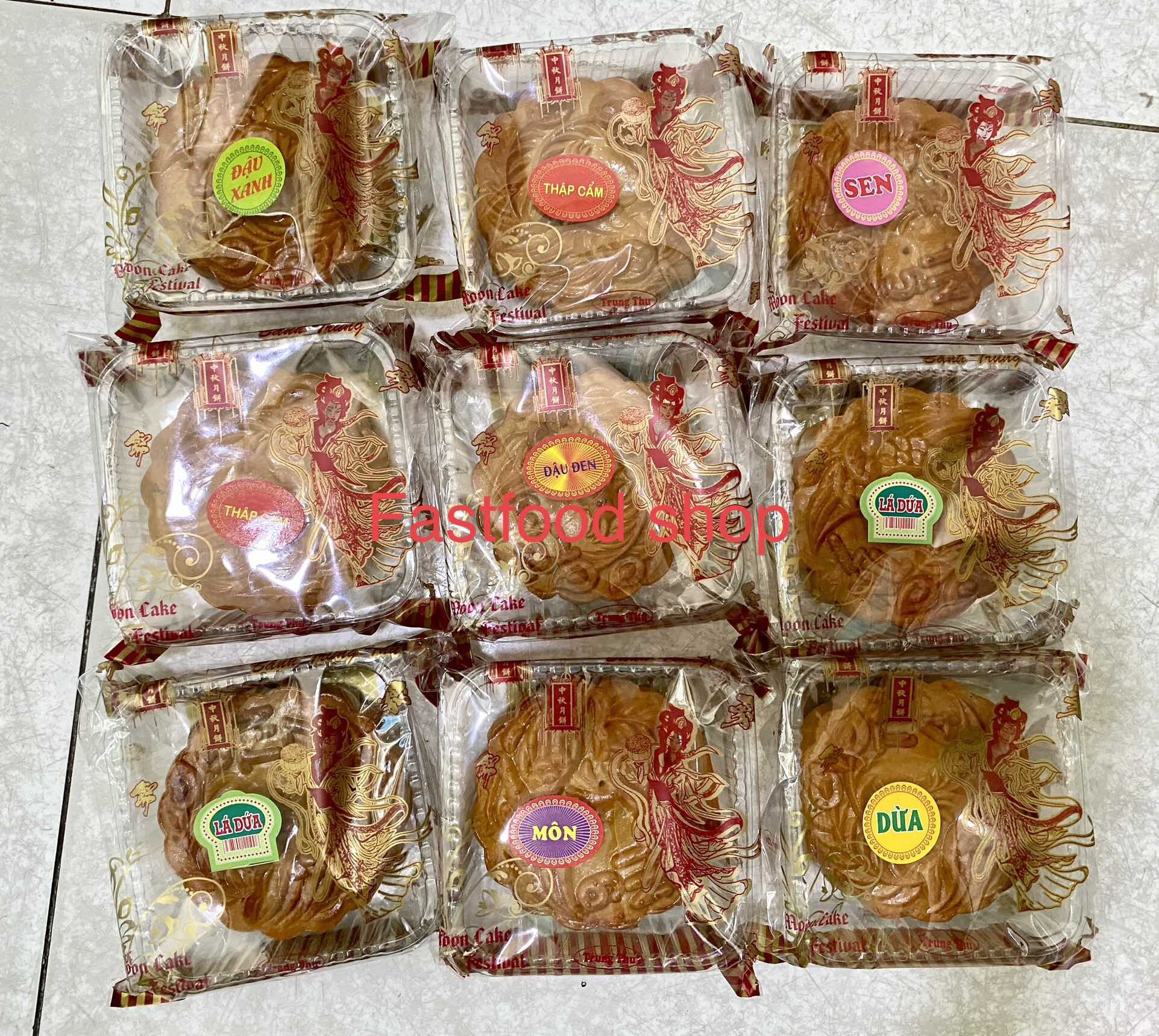 Combo 5 cái bánh trung thu mix vị ngẫu nhiên 110g/cái