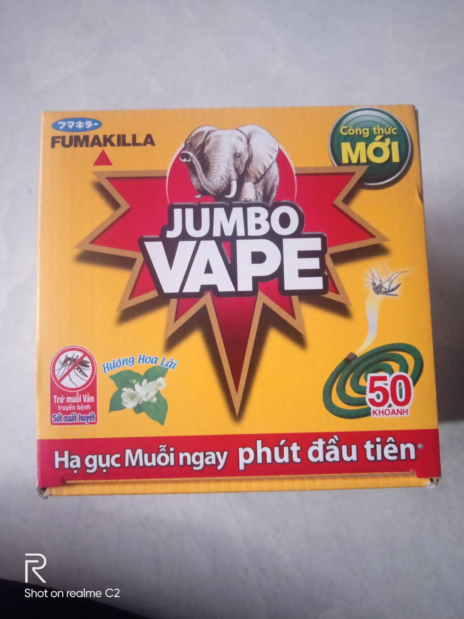 Nhang trừ muỗi Jumbo VapeHộp lớn 50 khoanh
