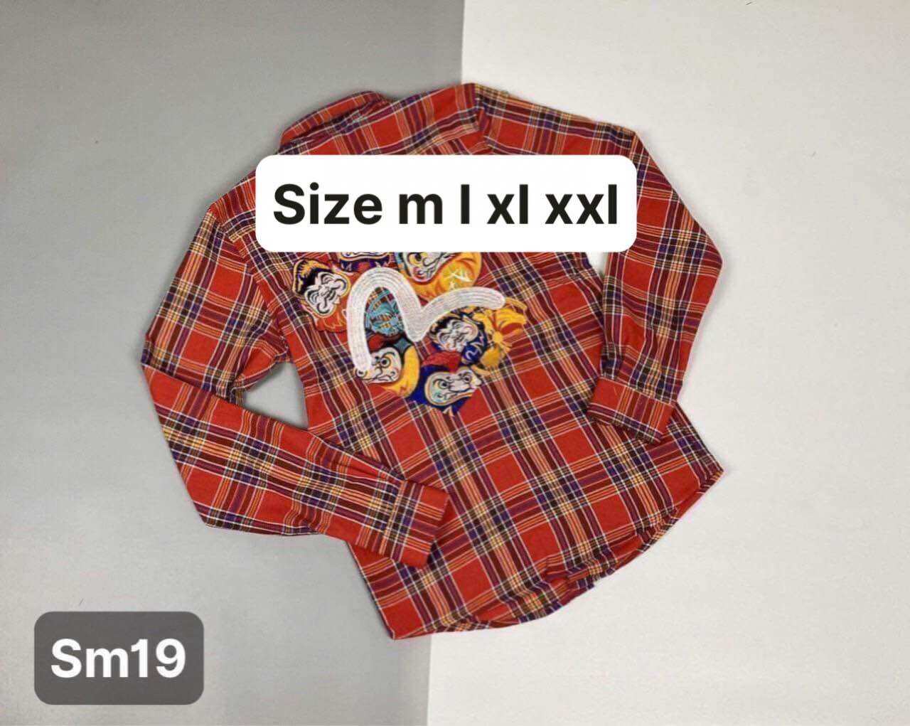 Sơ Mi Nam Kẻ Thêu Hình Hot