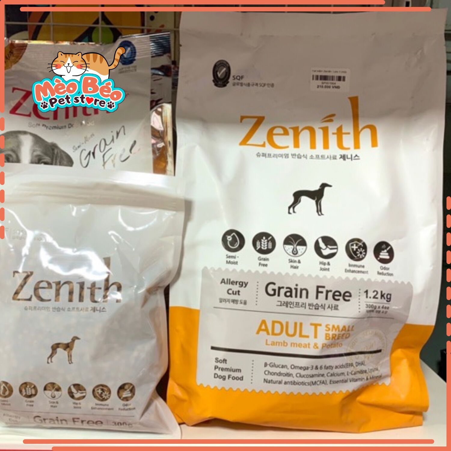 Thức ăn cho chó hạt mềm Zenith túi 1,2 kg