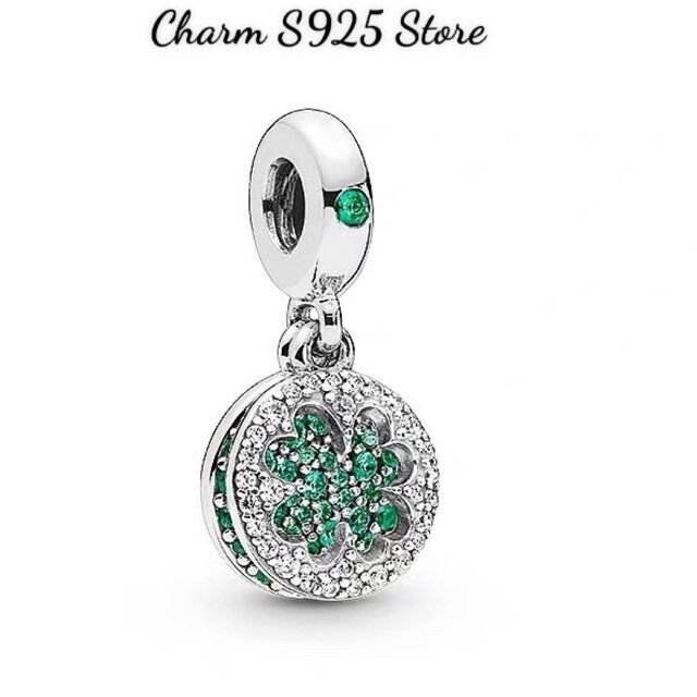 CHARM PAN ALE TREO CỎ 4 LÁ MAY MẮN BẠC S925