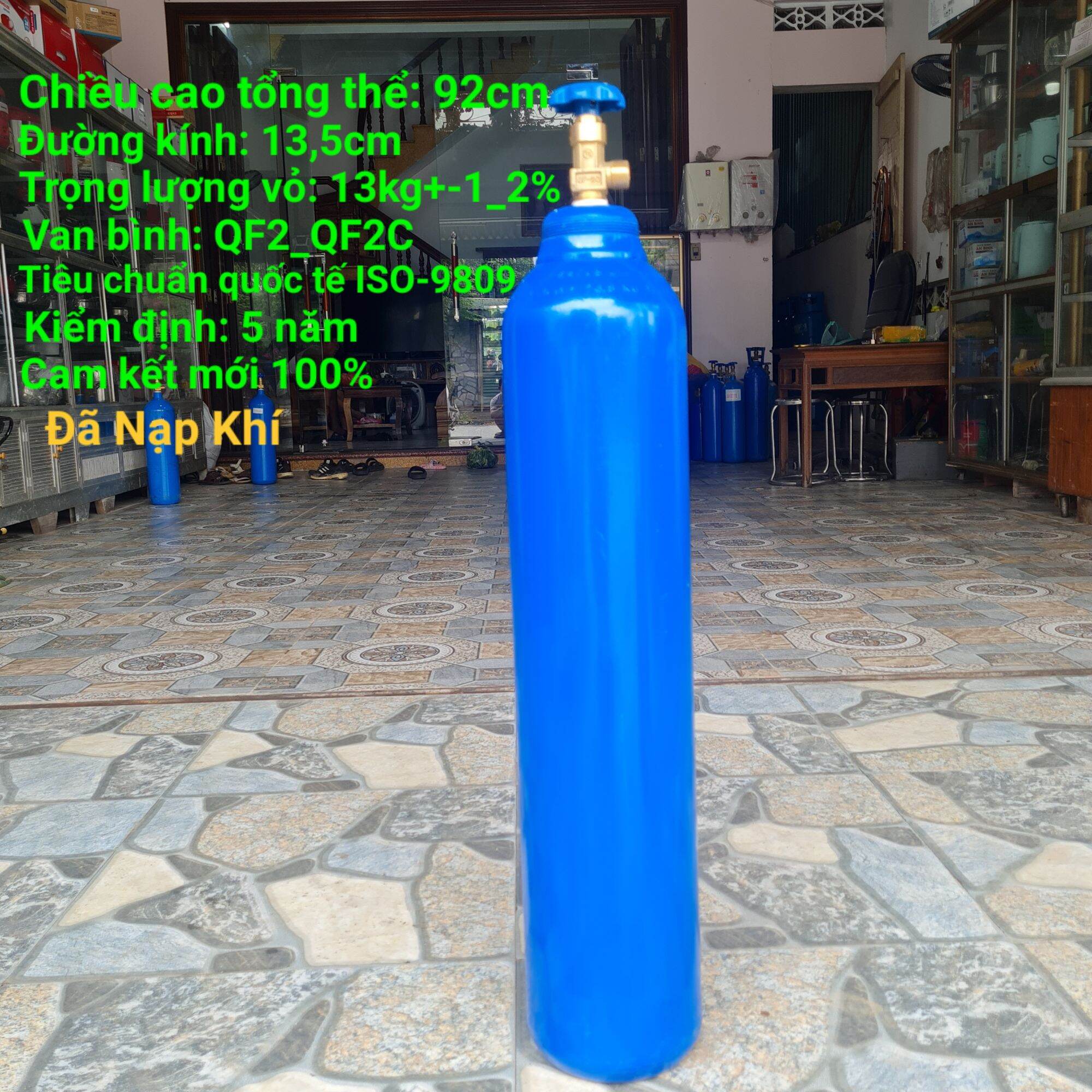 Bình khí Argon hàn Tig 10Lít