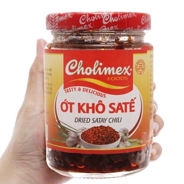 Ớt khô satế Cholimex hũ 100g