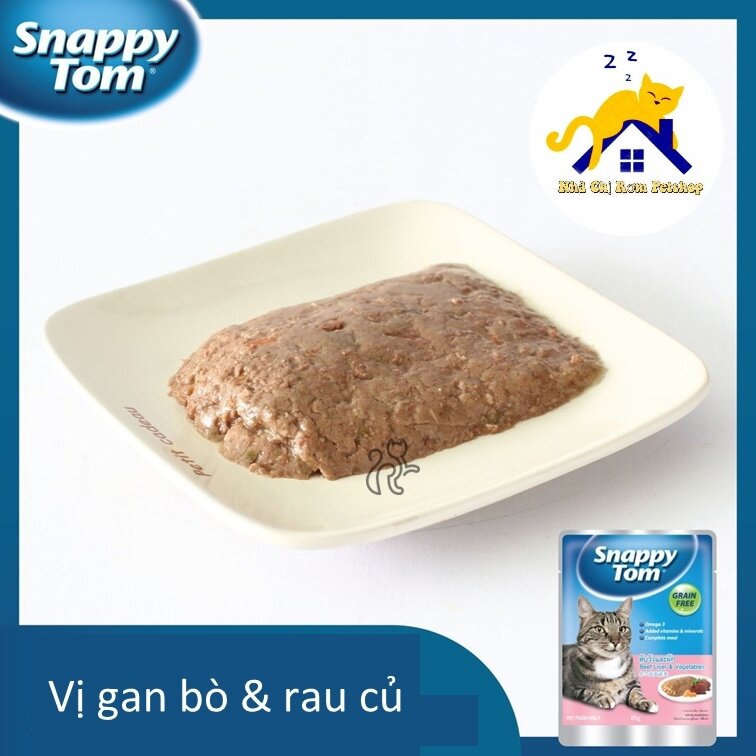 Pate SNAPPY TOM 4 vị cho mèo gói 85g