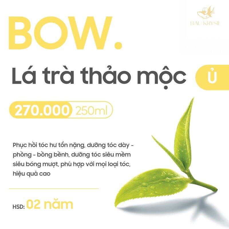 Ủ tóc bow _ tặng 1 mũ chùm tóc + quà random