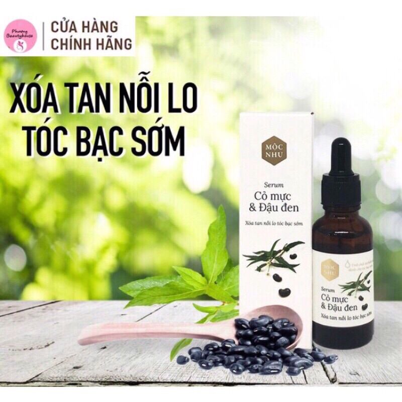 [HCM]Serum Cỏ Mực và Đậu đen Mộc Nhu (30ml)