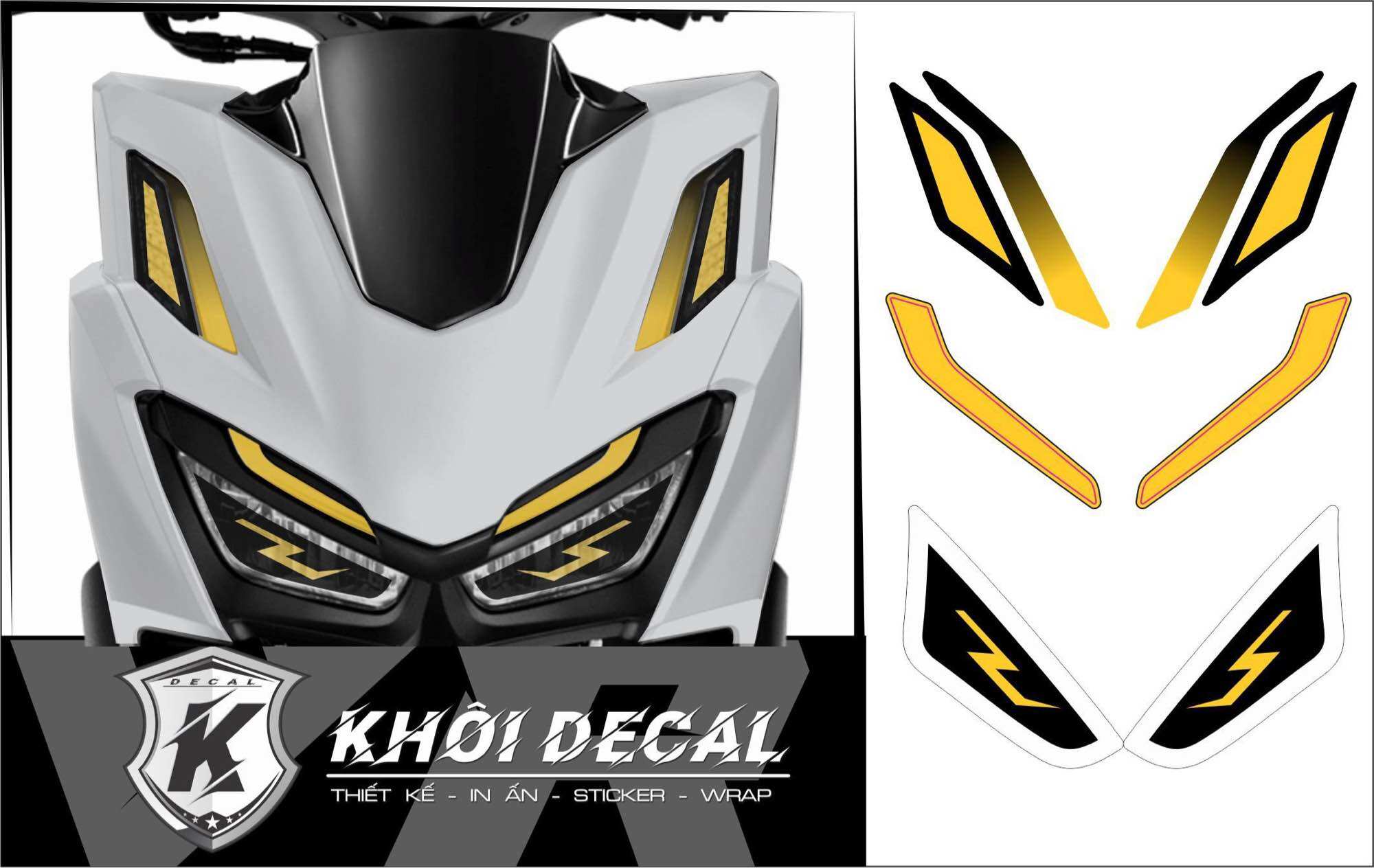 Decal dán đèn Demi Vario 160