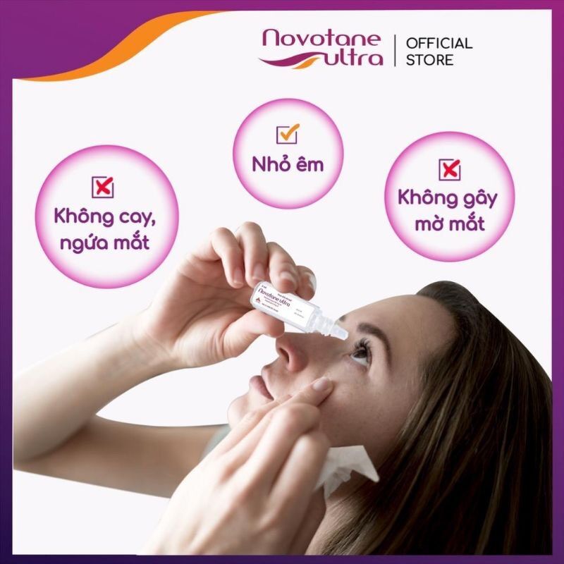 [HCM]Nước mắt nhân tạo Novotane Ultra - 5ml