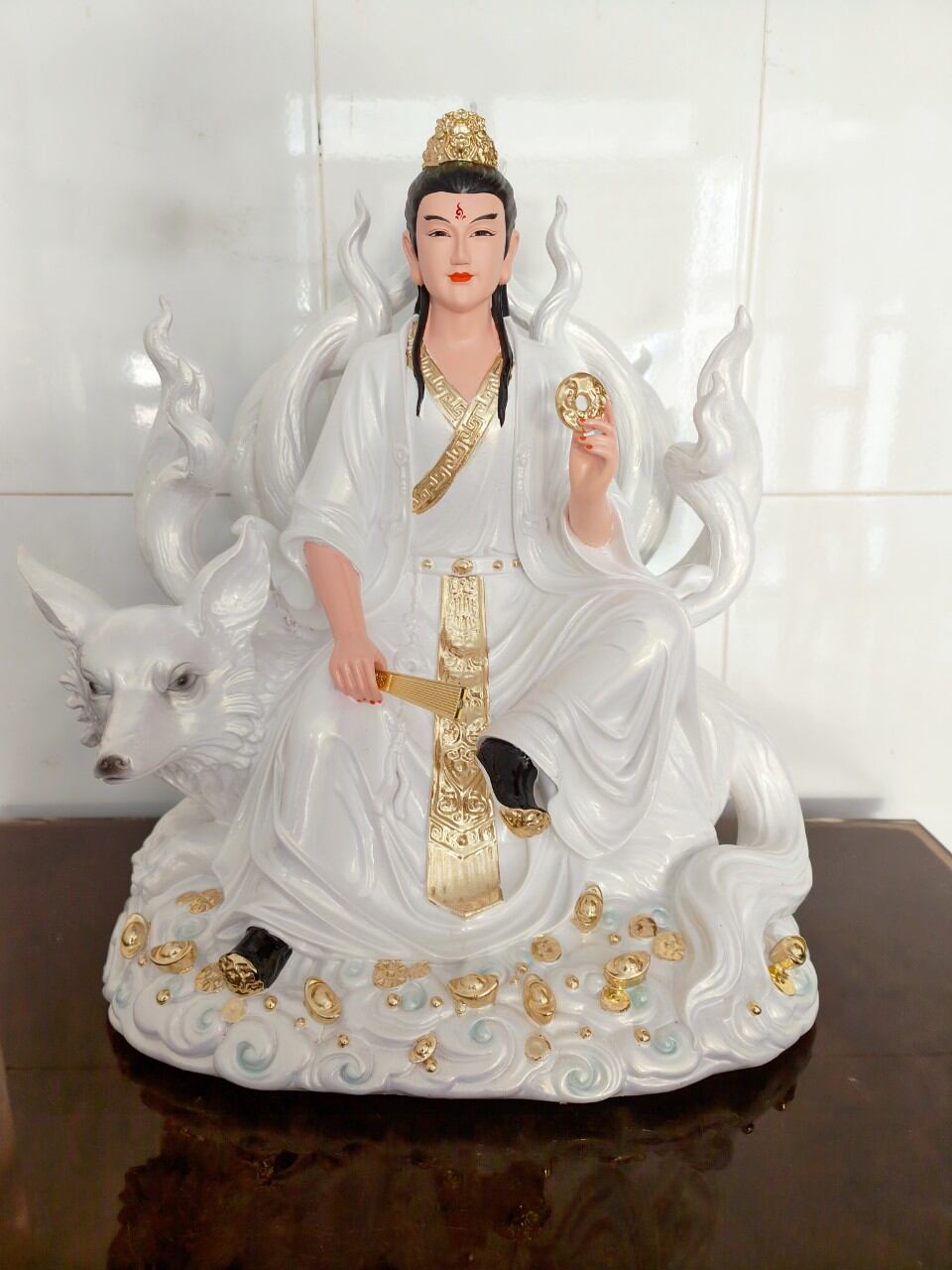 Tượng Hồ Ly Tiên Nam cao 40cm