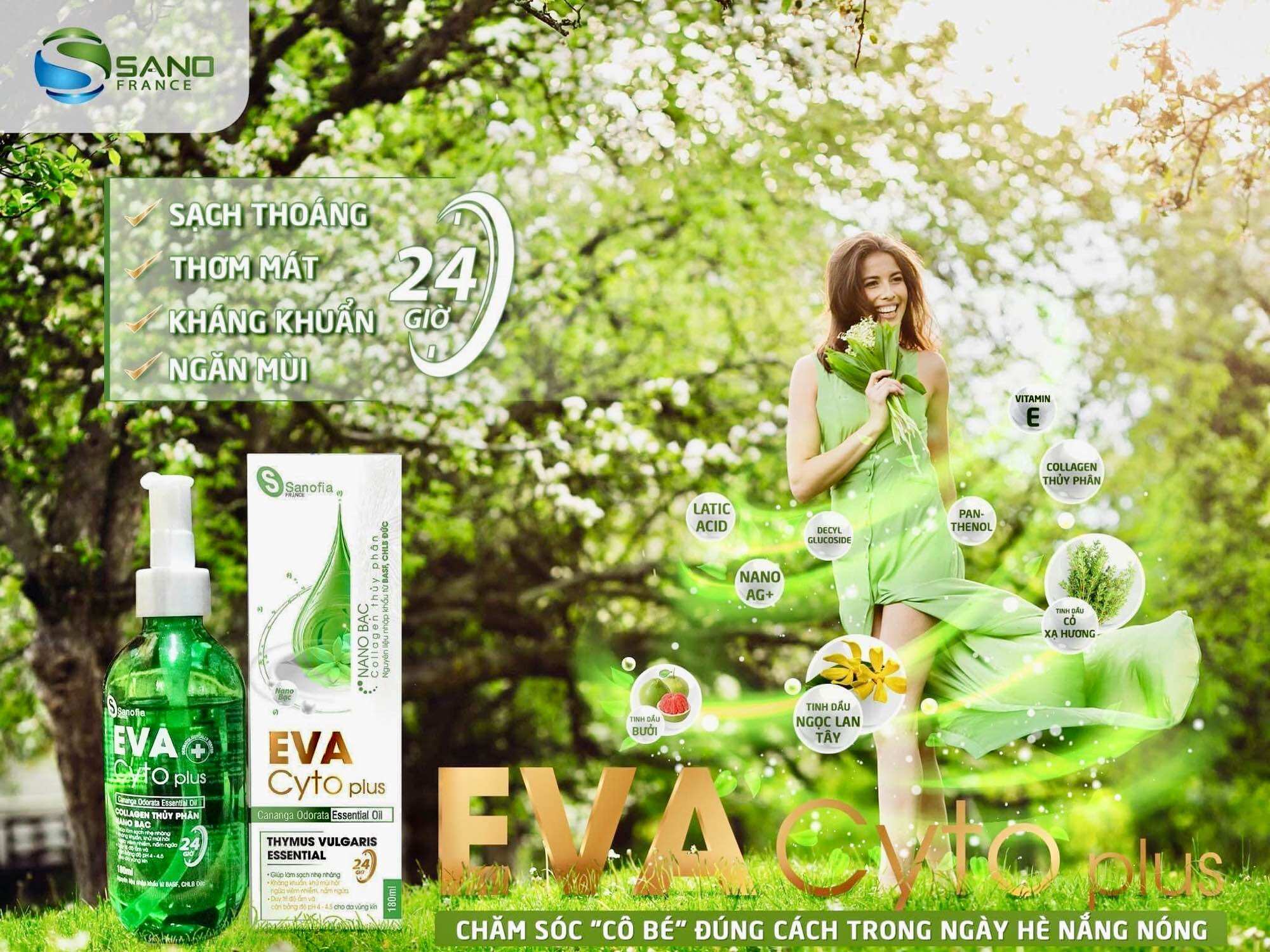 Dung dịch vệ sinh hữu cơ EVA CYTO PLUS