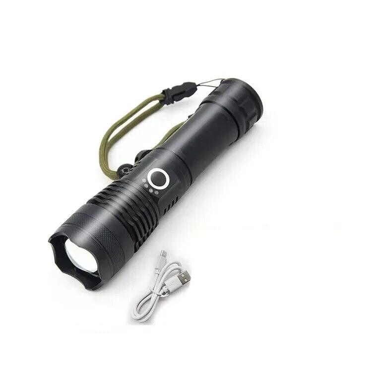 Kính thiên văn zoom Torch mạnh mẽ P50 đèn Bead Led đèn pin đèn lồng 5 chế độ chiếu sáng USB sạc cắm trại ánh sáng khẩn cấp