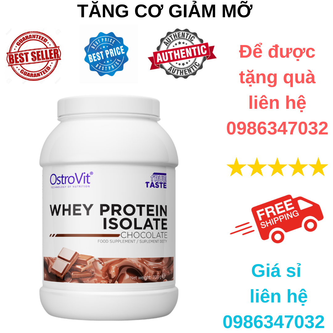 Ostrovit Whey Protein Isolate Sữa Tăng Cơ Tinh Khiết 700g