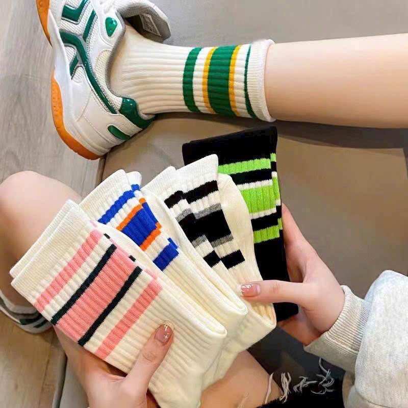 Tất cổ cao kẻ sọc UNISEX nam nữ phong cách hàn quốc