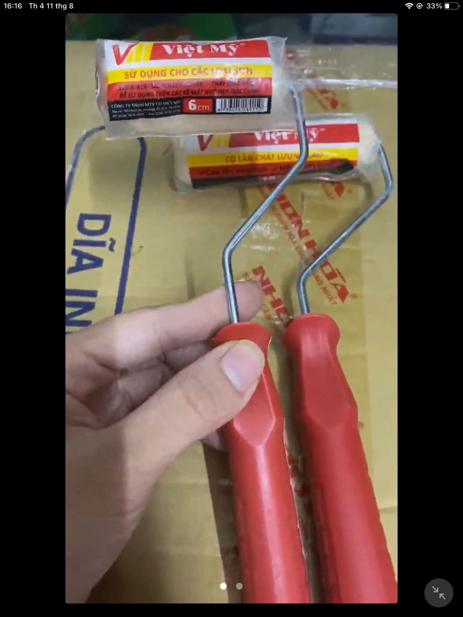Cọ lô - lăn sơn dầu Việt Mỹ 10 cm