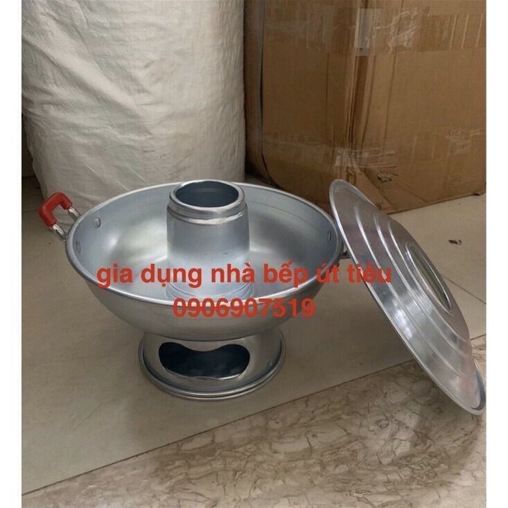 Lẩu than nhôm, lẩu cù lao nhôm 22cm 24cm