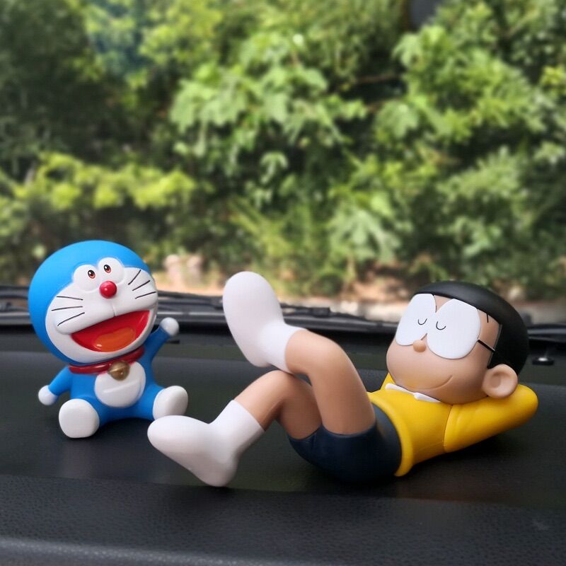 Mô hình Draemon Doremon - đồ chơi doremon doraemon - mèo ú - Mô hình nhân vật Nobi Nobita - nobita nằm ngủ Cao 12cm
