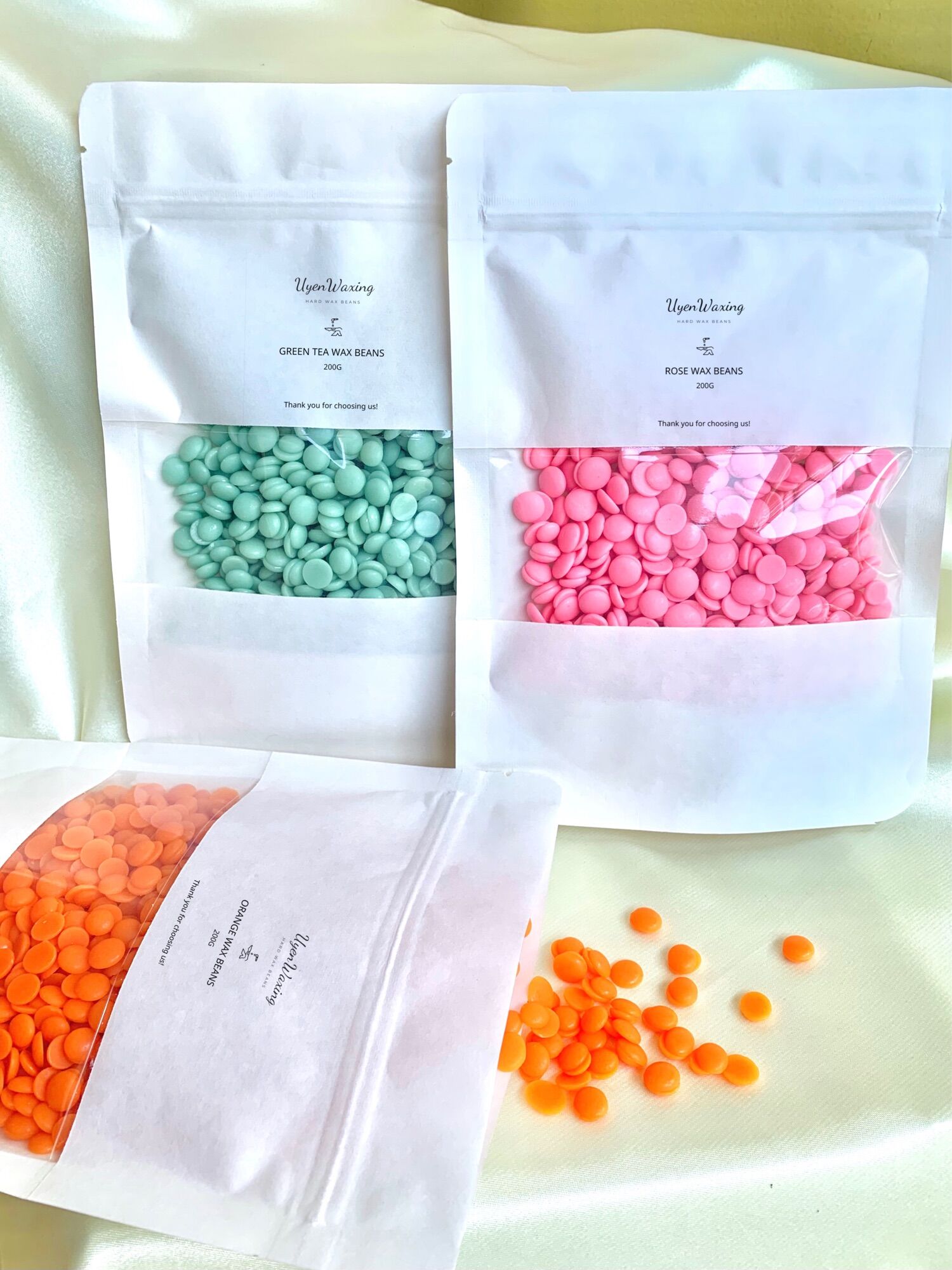 100G Sáp Tẩy Lông Hard Wax Bean Tặng kèm que gỗ