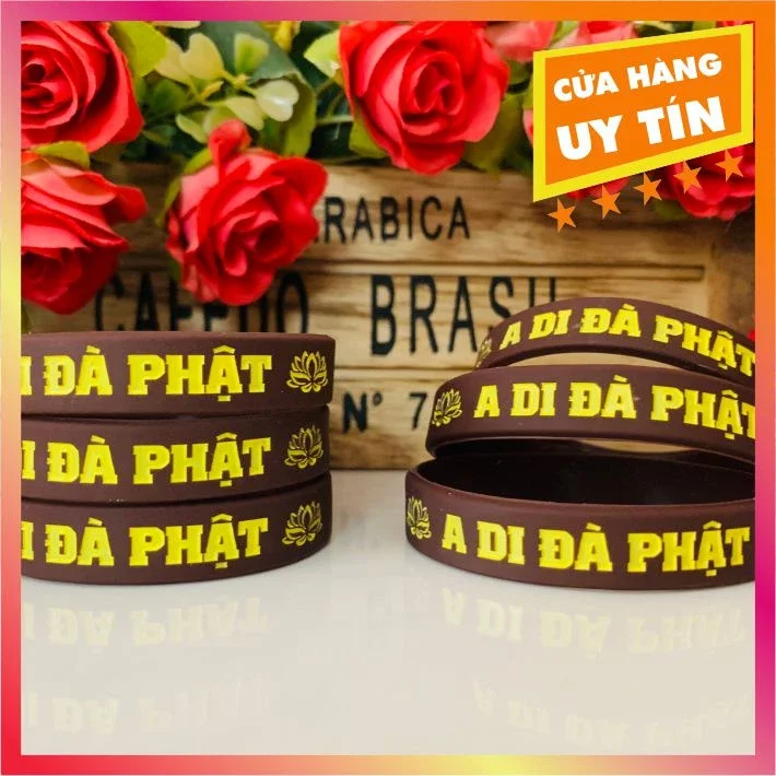 Vòng tay cao su A di đà phật
