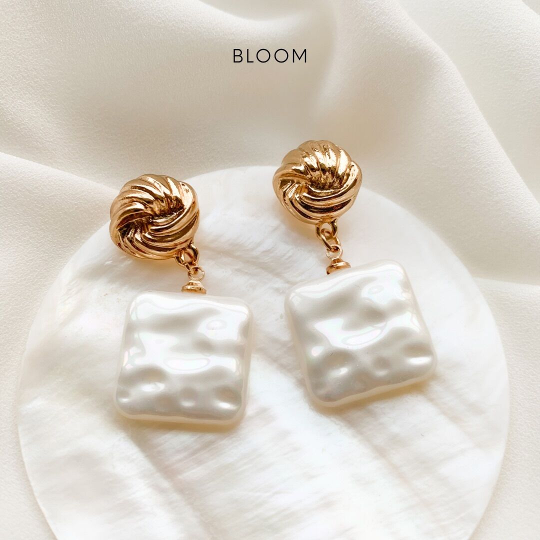 Bông tai treo hạt pearl