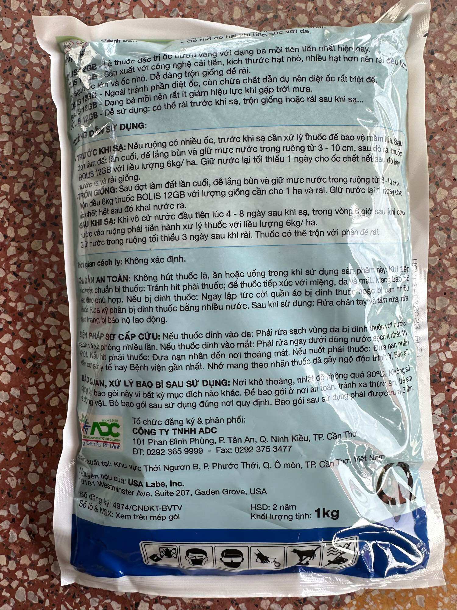 Thuốc diệt tất cả các loại ốc- BOLIS gói 1kg