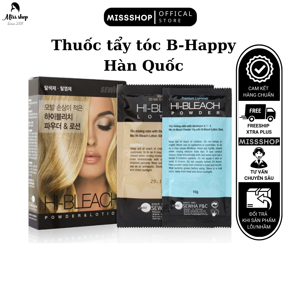Thuốc tẩy tóc thảo dược B-Happy Sewha dành cho tóc ngắn