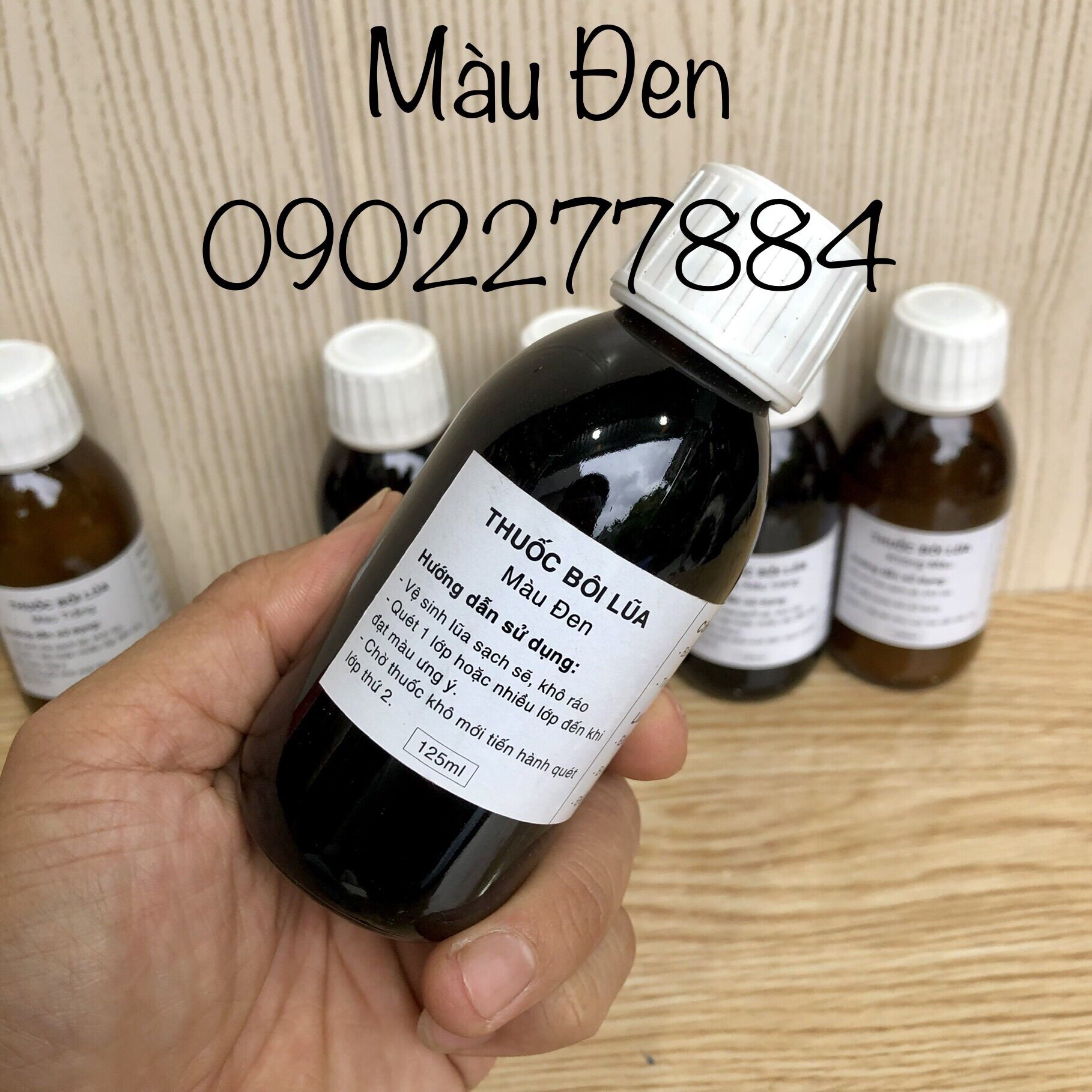 Sơn gỗ lũa bonsai cây cảnh 6 màu thông dụng