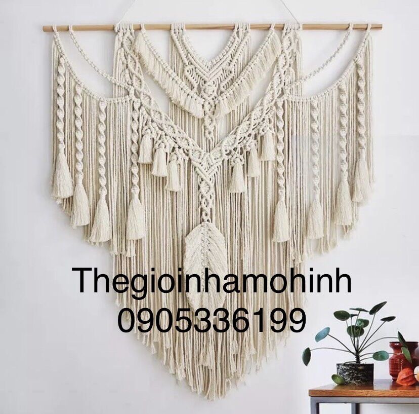 Mành macrame kích thước lớn từ 1m-1,3mét