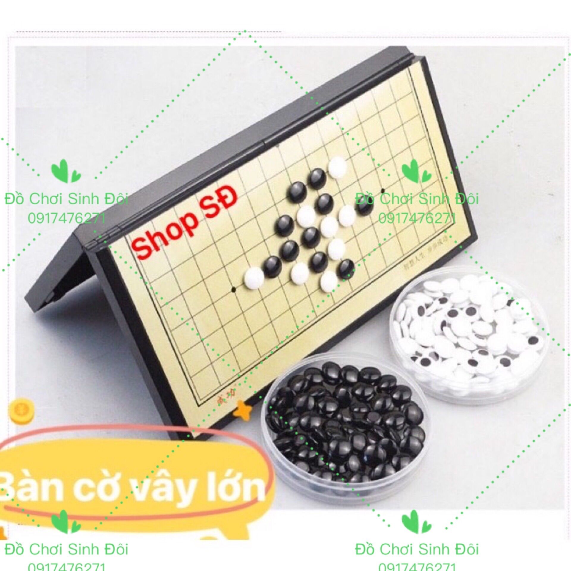 Cờ vây có nam châm - lớn 35 cm