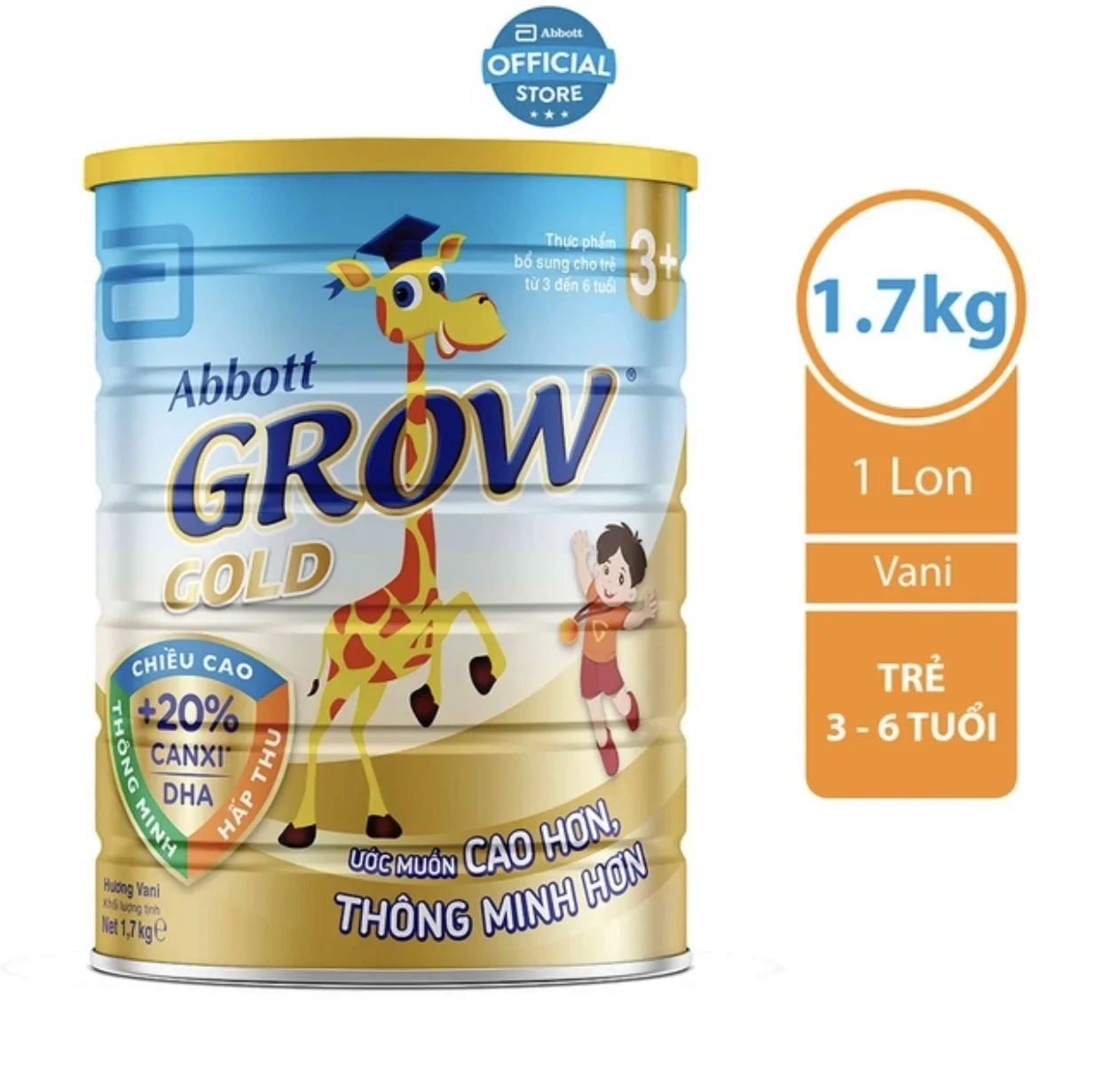 [HCM]Sữa Abbott Grow 3+ 1.7kg