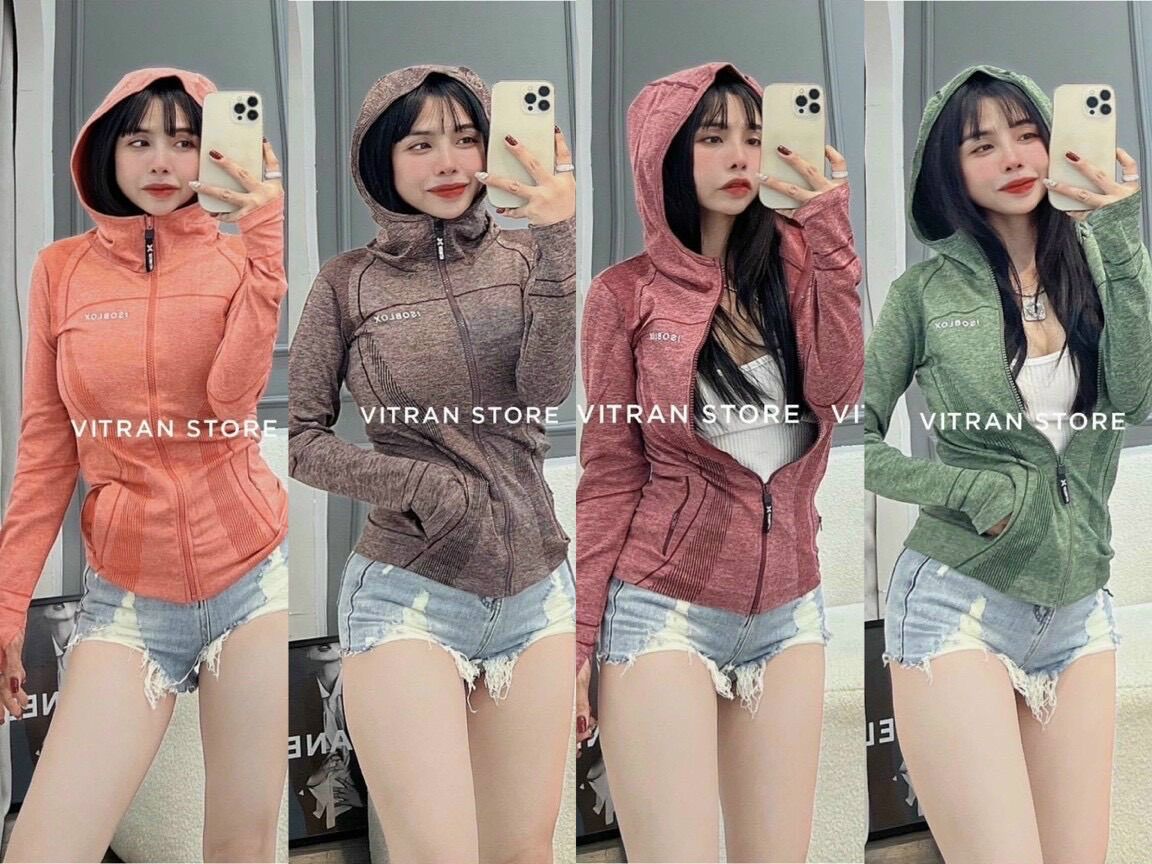 Áo khoác isoblox 15 ôm body thể thao nữ