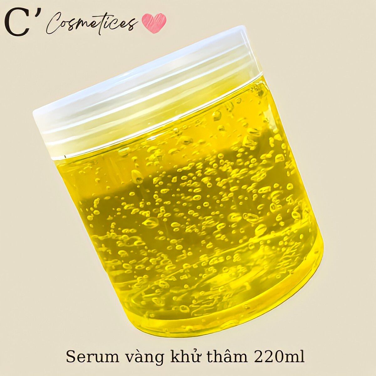 Serum vàng khử thâm làm trắng da mịn body hủ 220g