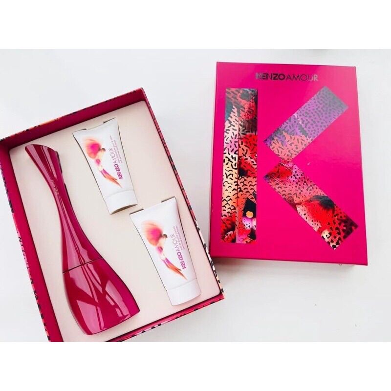 Set nước hoa kenzo amour edp 100ml + lotion 50ml + sữa tắm 50ml