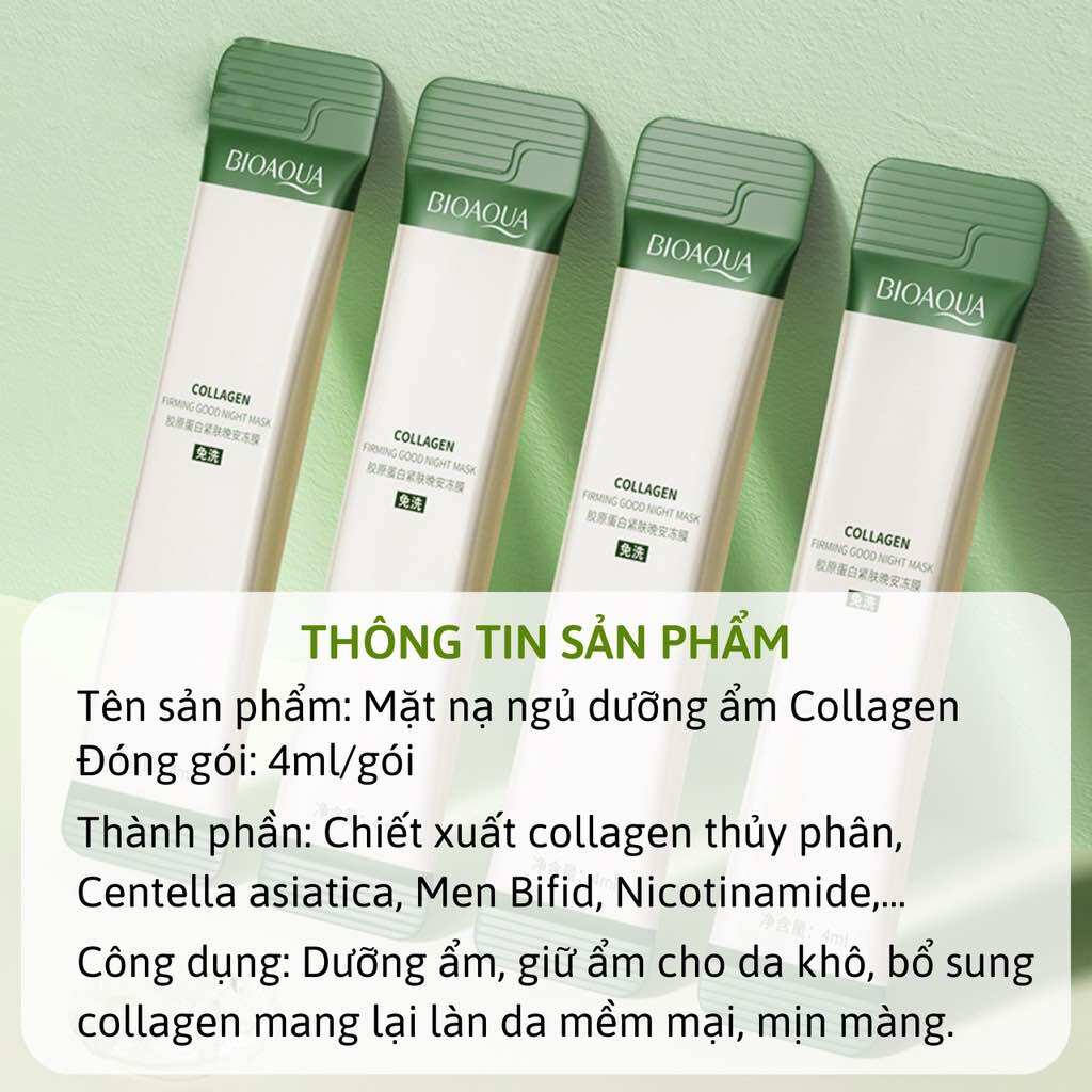 Mặt Nạ Ngủ Thạch Collagen Bioaqua
