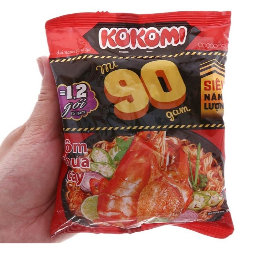 Thùng 30 gói mì tôm chua cay Kokomi 90g