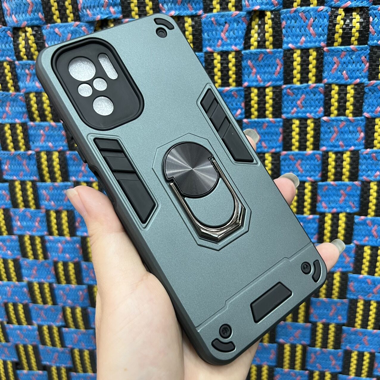 Ốp lưng Xiaomi redmi Note 10 / Note 10S / Note 10 Pro viền dẻo chống sốc có móc iring