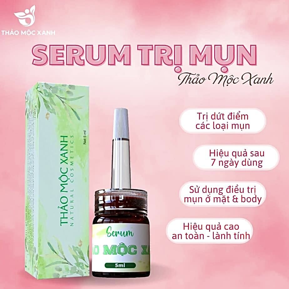 [Sẵn Hàng] Serum Thảo Mộc Xanh ngừa mụn